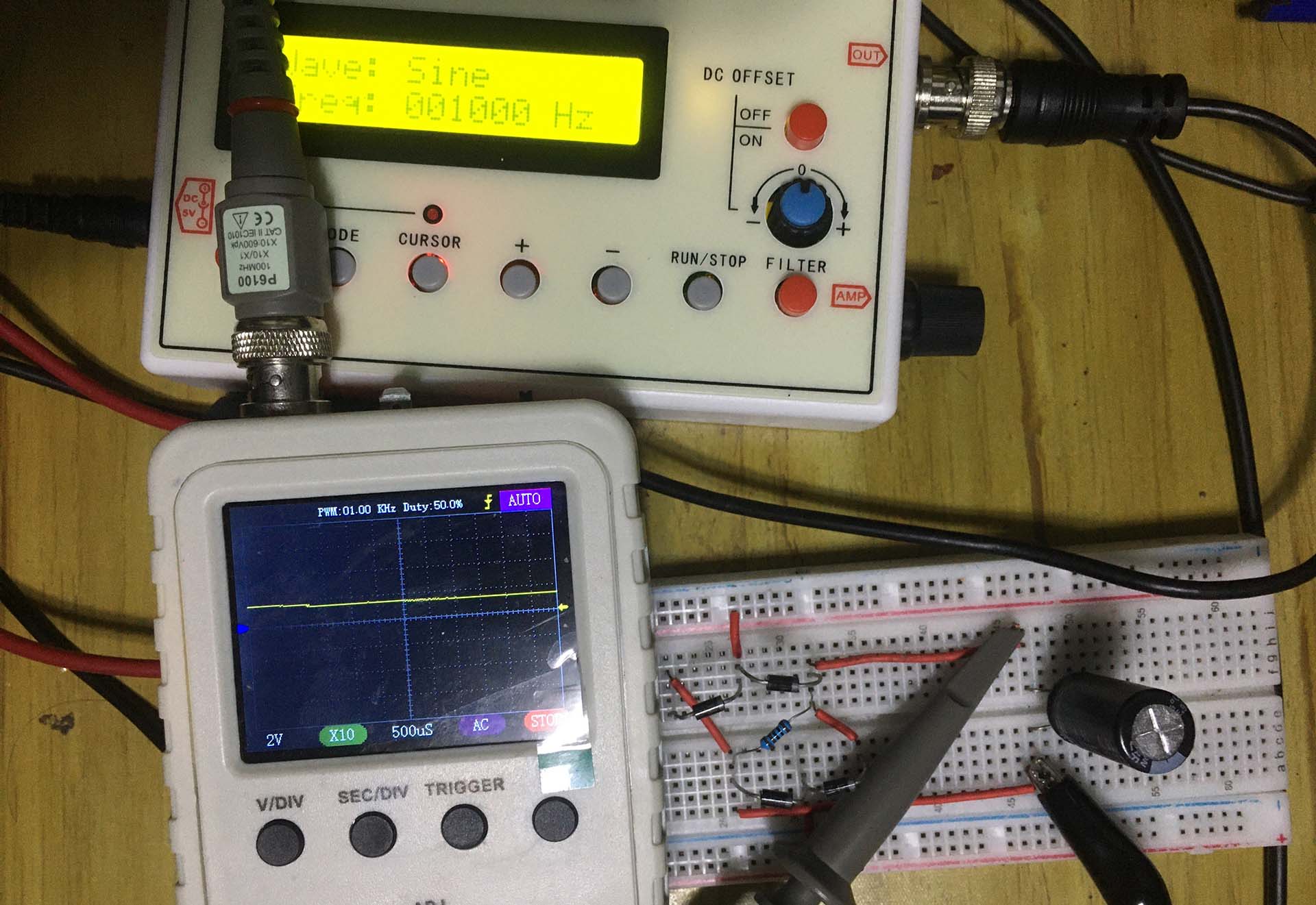 output with Capacitor