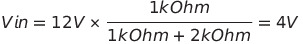 voltage divider equation